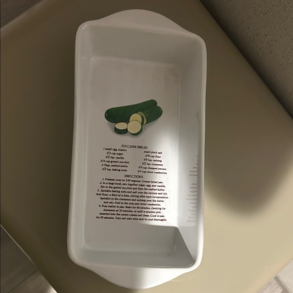 White Rectangular Ceramic Baking Dish - Picture 2 of 4